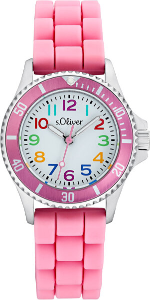 Childrens watch silicone strap luminous hands - s.Oliver Model: 2033505