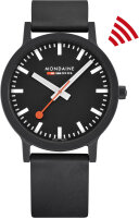 Mens watch elastomer strap - Mondaine Model: MS1.41120.RB