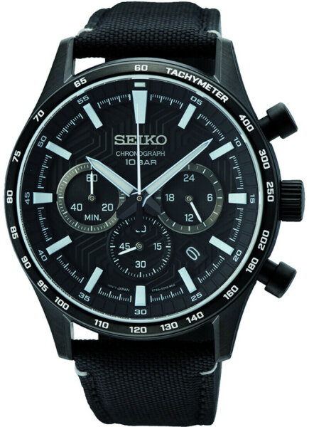 Mens chronograph tachymeter - Seiko Model: SSB417P1