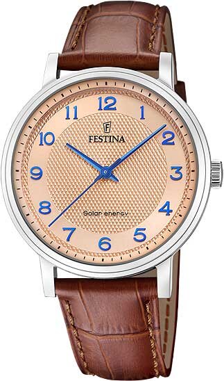 Mens watch with leather strap - Festina Model: 20660_2