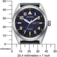 Mens Watch with Eco-Drive Pilot Function - Citizen Model: BM8560-45LE