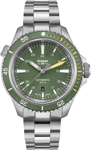Mens Watch P67 Diver Automatic Green Series: Diver Collection - Traser Model: 110328