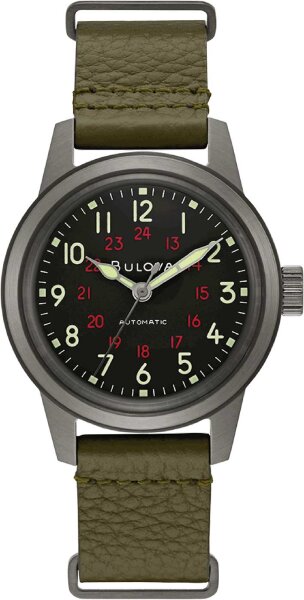 Pilot Watch in Unisex Size Automatic Classic - Bulova Model: 98A255