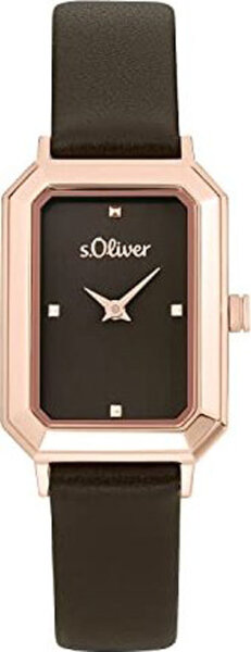 Ladies watch with square stainless steel case - s.Oliver Model: 2035436