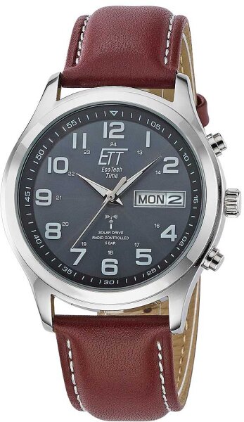 Mens Watch with Radio-Controlled Solar Movement - Eco Tech Time Model: EGS-11251-12L