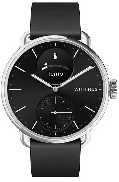 Black 38 mm ladies/mens watch - Withings Model: 2