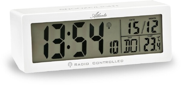 Digital Alarm Clock White - Atlanta Model: 1892/0