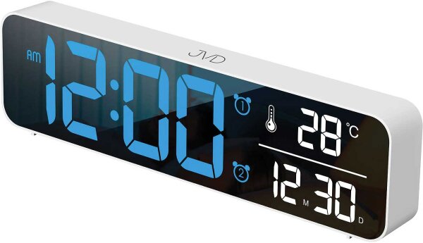 Mains Alarm Clock, Digital, Black, Red Display - JVD Model: SB203.1