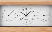 Bamboo Alarm Clock, Analog, Black - Karlsson Model: KA5925WH