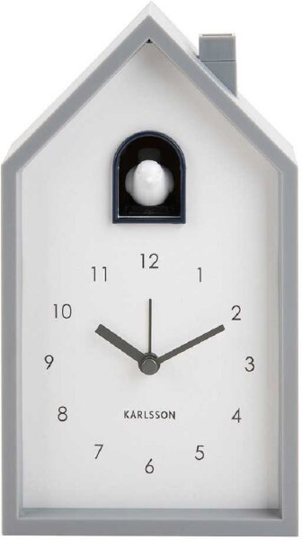 Cuckoo Clock Alarm, Analog, Gray - Karlsson Model: KA6015GY