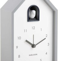 Cuckoo Clock Alarm, Analog, Gray - Karlsson Model: KA6015GY