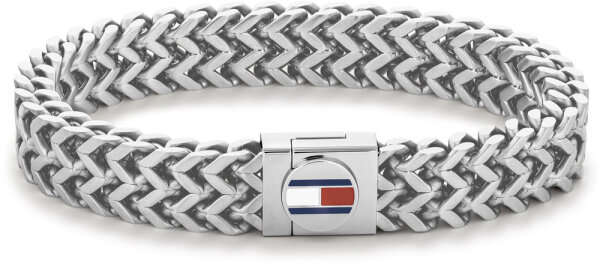 Bracelet Stainless Steel / Flat Curb Chain - Tommy Hilfiger Model: 2790245