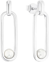 Oval Drop Earrings with Pearls - s.Oliver Jewelry Model: 2033872