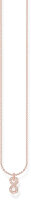 Necklace with Infinity Pendants - 750 Rose Gold Plated