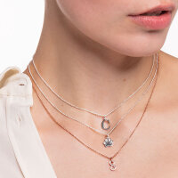 Necklace with Infinity Pendants - 750 Rose Gold Plated