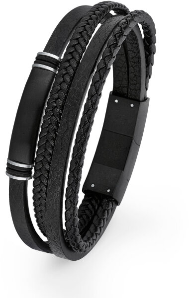 Multi-Stranded Leather Bracelet - s.Oliver Jewelry Model: 2026001