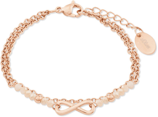 Double-Stranded Bracelet with Infinity Pendant - s.Oliver Jewelry Model: 2022717