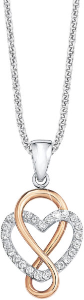 Necklace with Infinity in Heart Pendant - s.Oliver Jewelry Model: 9081684