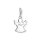 Charm Pendant Guardian Angel - 925 Sterling Silver