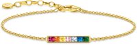 Bracelet with Colorful Stones - 750 Yellow Gold Plated