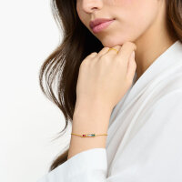 Bracelet with Colorful Stones - 750 Yellow Gold Plated
