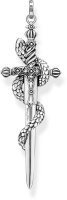 Pendant Sword with Snake - 925 Sterling Silver