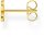 Single Stud Earring Infinity with Zirconia - 750 Yellow Gold Plated