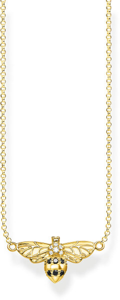 Necklace bee - 750 yellow gold plating