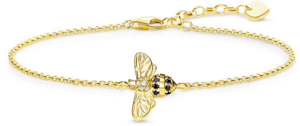 Bracelet bee - 750 yellow gold plating