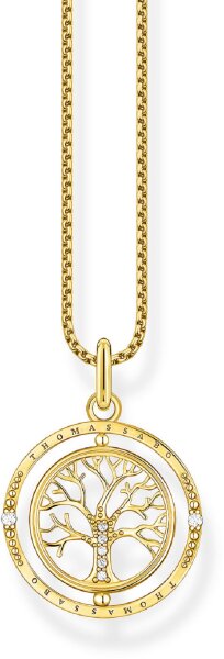 Necklace Tree of Love - 750 yellow gold plating