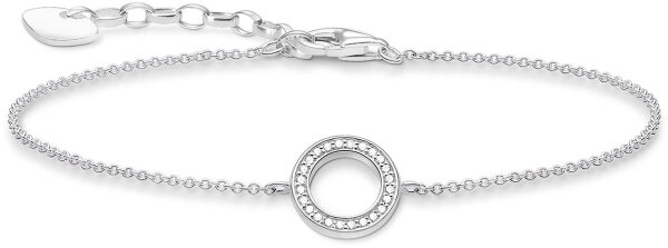 Bracelet circle with stones - 925 sterling silver