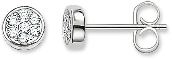 Ear studs Sparkling Circles - 925 sterling silver