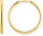 Hoops gold large - 750 yellow gold plating