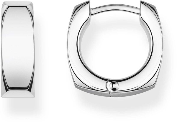 Silver hoops for men and women - 925 sterling silver