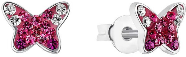 Prinzessin Lillifee 2034006 butterfly ear studs with stones