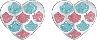 Prinzessin Lillifee 2031157 heart ear studs enameled