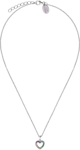 Prinzessin Lillifee 2031167 necklace with a heart pendant and stones