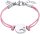 Prinzessin Lillifee 2034000 textile bracelet with hearts made of stainless steel