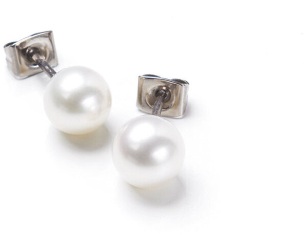 Earrings with freshwater cultured pearls - Boccia Jewelry Model: 0536-01