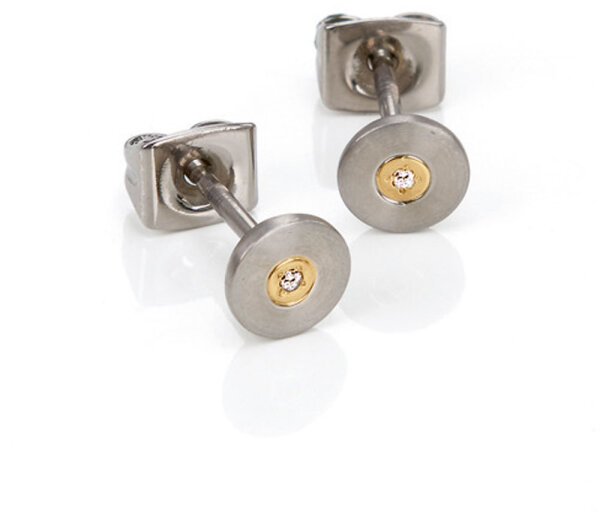 Earrings with diamonds - Boccia Jewelry Model: 0545-02