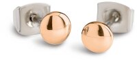 Rosé gold-plated earrings - Boccia Jewelry Model:...