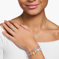 Charm pendant colorful 3D rainbow - 925 sterling silver