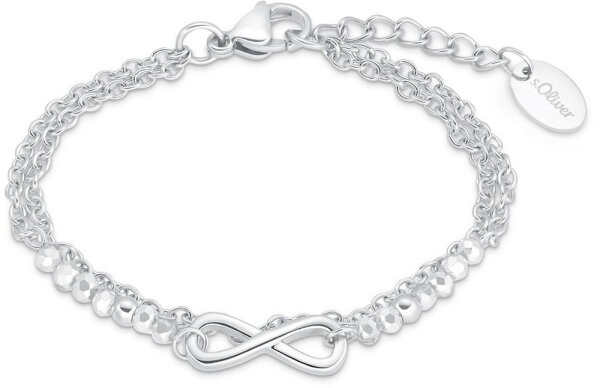 Double-layered kids bracelet with infinity pendant - s.Oliver Jewelry Model: 2034972