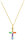 Necklace with a colorful cross pendant - s.Oliver Jewelry Model: 2035509