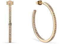 Stainless steel hoops with stones - Bering Jewelry Model:...