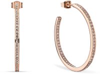 Stainless steel hoops with stones - Bering Jewelry Model:...