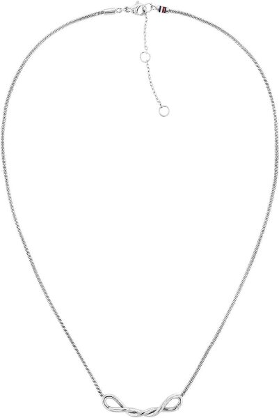 Fine snake chain with a twisted pendant - Tommy Hilfiger Model: 2780735