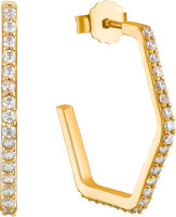 Square hoops with stones - s.Oliver Jewelry Model: 2031445