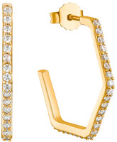 Square hoops with stones - s.Oliver Jewelry Model: 2031445