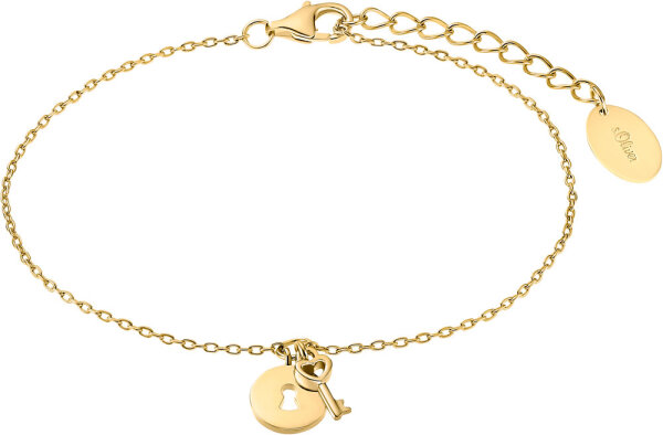 Bracelet with a lock and key pendant - s.Oliver Jewelry Model: 2032566